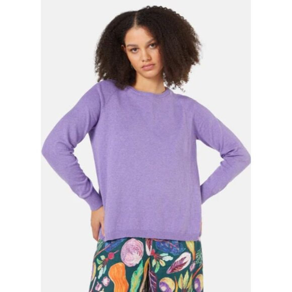 Gorman Purple Crew Neck Knit Pullover Long Sleeve Sweater Stacey Jumper Size 10 - Picture 5 of 12
